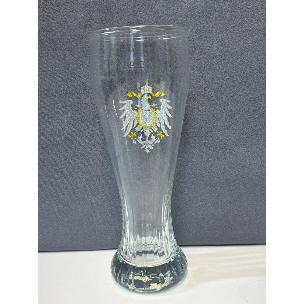 Old Germany Breweriana Coat of Arms Pint Beer Glass 9” Tall - Picture 3 of 7